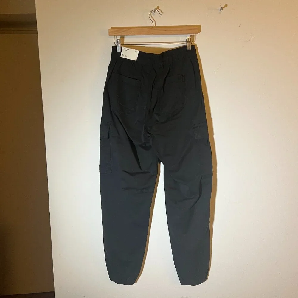 American Eagle Baggy Mom Jogger Stretch Cargo Pants, Women’s Size 6, Black - Picture 2 of 2